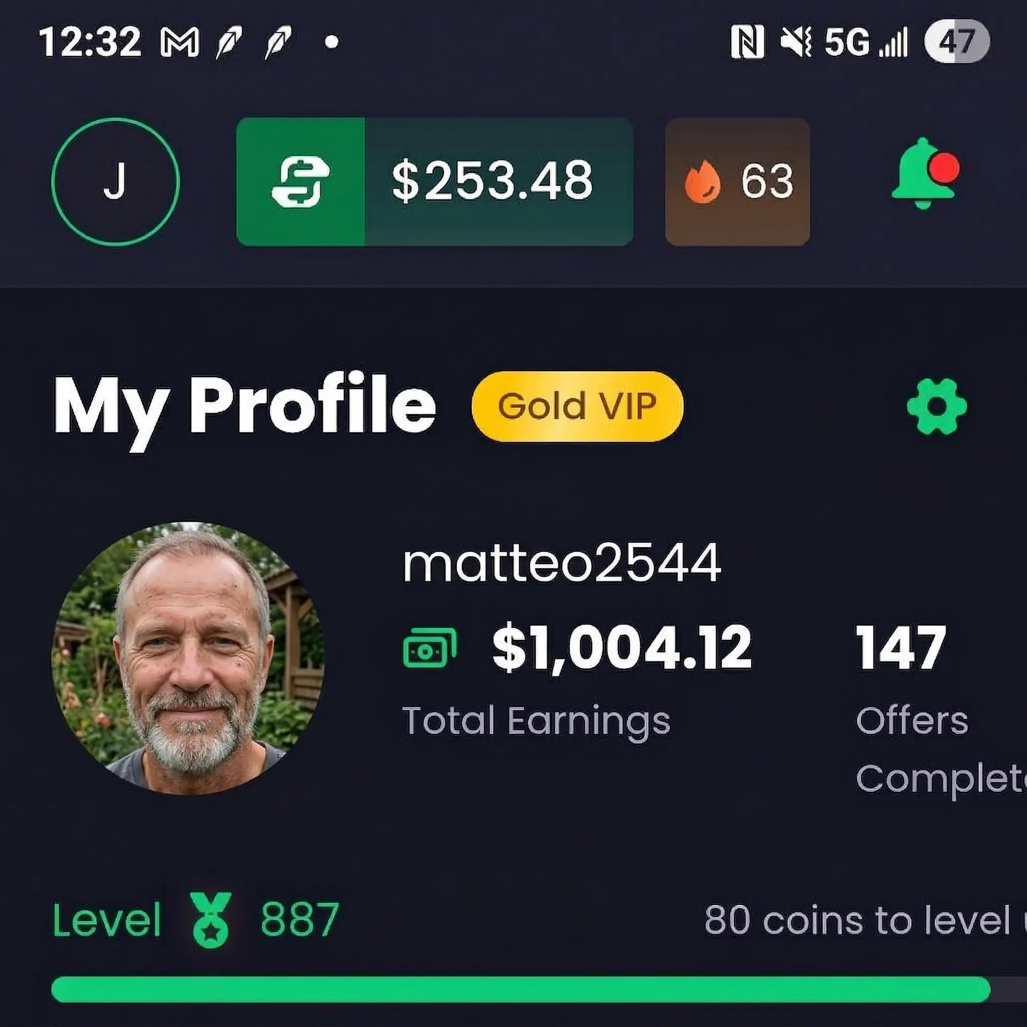 Freecash App Profile